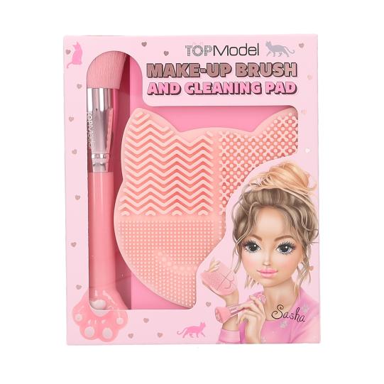 TOPModel kwast en cleaning pad Kitty BEAUTY and ME