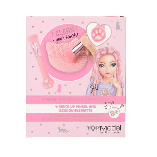 TOPModel kwast en cleaning pad Kitty BEAUTY and ME