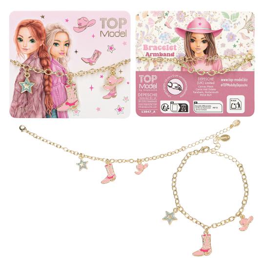 TOPModel armband met bedels COWGIRL Assorti 1 stuk