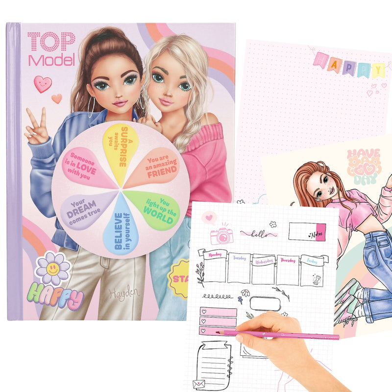 TOPModel mood kleurboek met licht Engelse versie