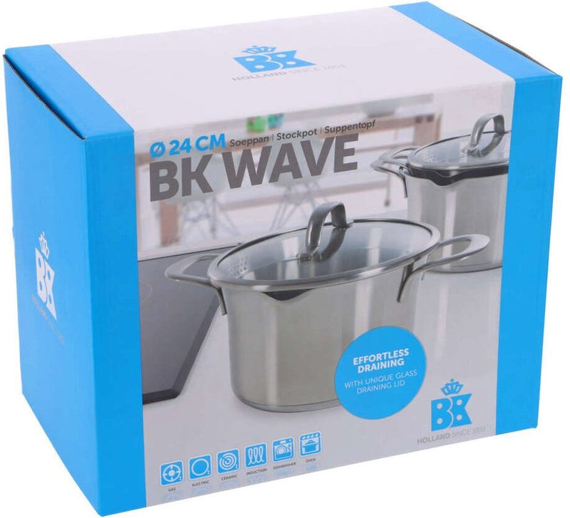 BK Wave Soeppan - Ø 24 cm - RVS - Inductie - alle warmtebronnen