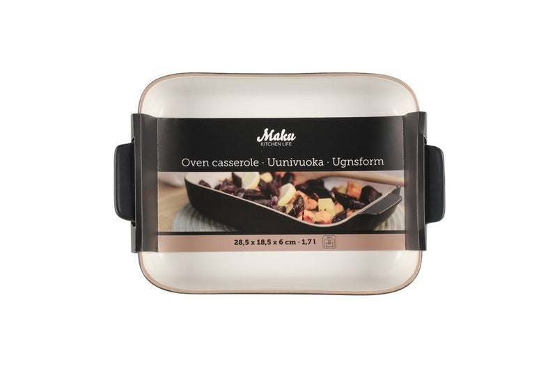Maku Ovenschaal keramiek zwart 1,7 L 28,5x18,5 cm