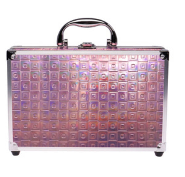 Casuelle Holografisch Make Up Koffer Roze Glamour