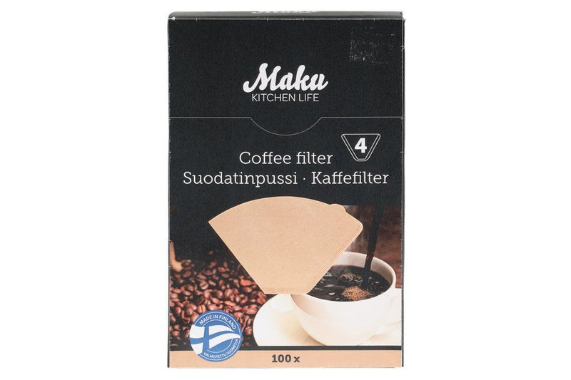 Maku Koffiefilterpapier 4 / 100 stuks