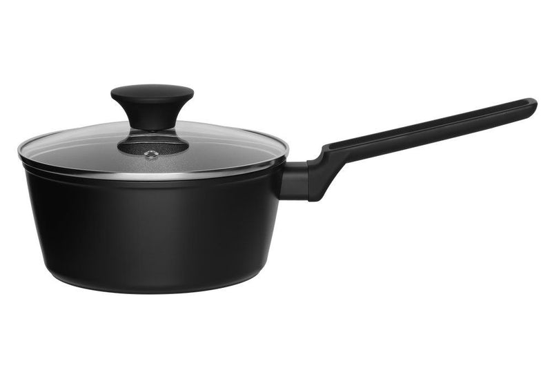 Deal steelpan met glazen deksel 1,7 L – 16 cm