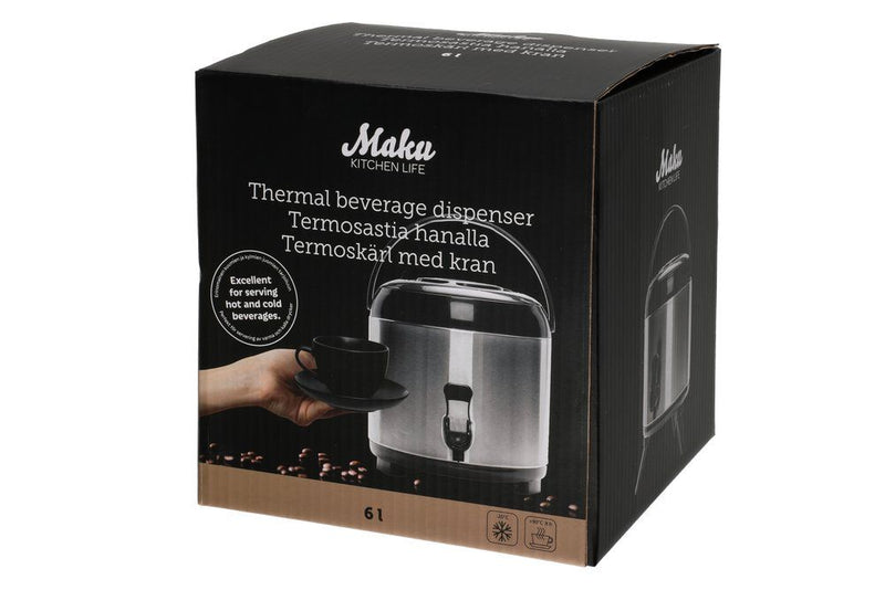 Maku Thermische drankdispenser met kraan 6 L