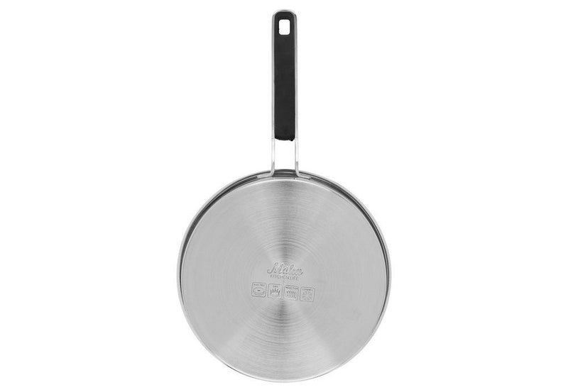 Maku sauteerpan staal met glazen deksel 2,5 L 25 cm