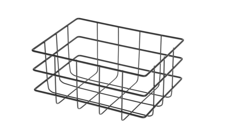 Maku Opbergmand metaal zwart 19x14x9 cm
