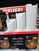 XXL LED Kaarsen set van 3 Outdoor, met timer