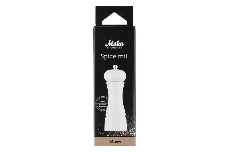 Maku Peper/Zout molen wit 16 cm