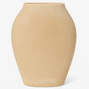 Vaas Margje L flower handpainted beige aardew 29x8x36,5cm