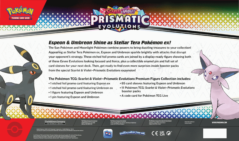 Pokémon TCG Scarlet & Violet Prismatic Evolutions Premium Figure Collection