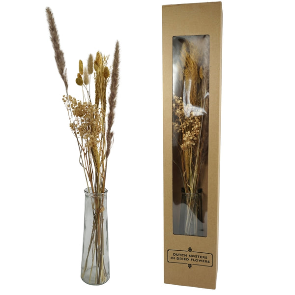 Dutch masters in dried flowers droogbloemen in vaas 70 cm