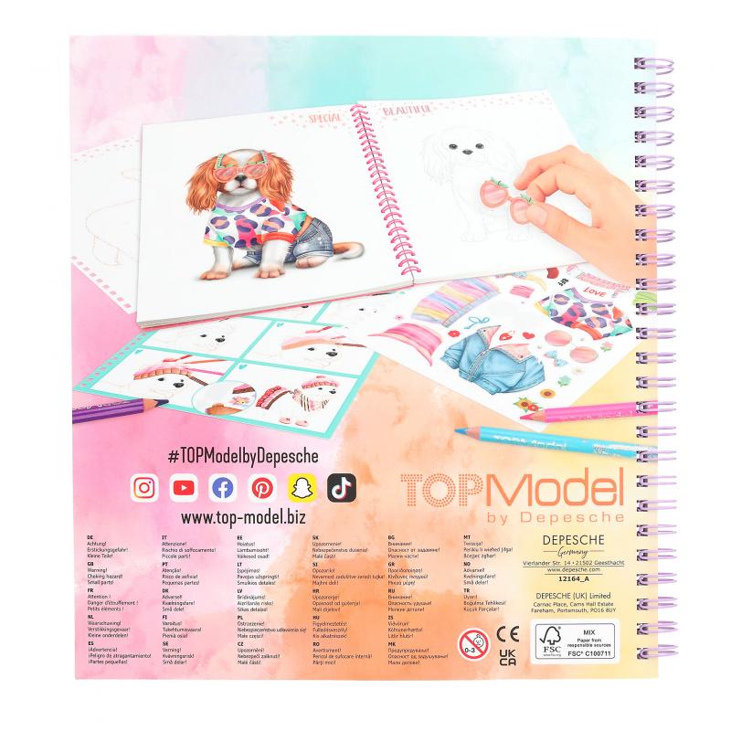 Create your TOPModel Doggy kleurboek