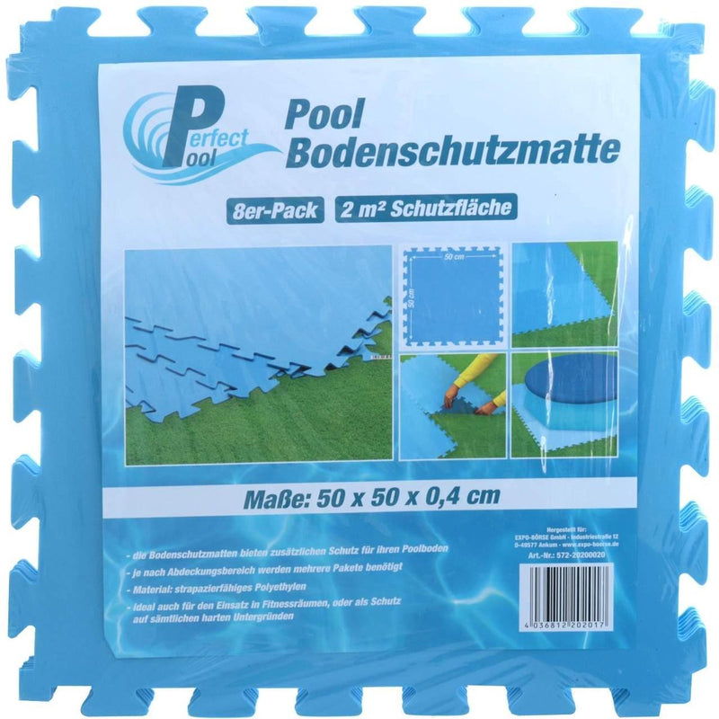 Zwembadtegels - Beschermmat voor zwembadbodem 50 x 50 cm set van 8 stuks