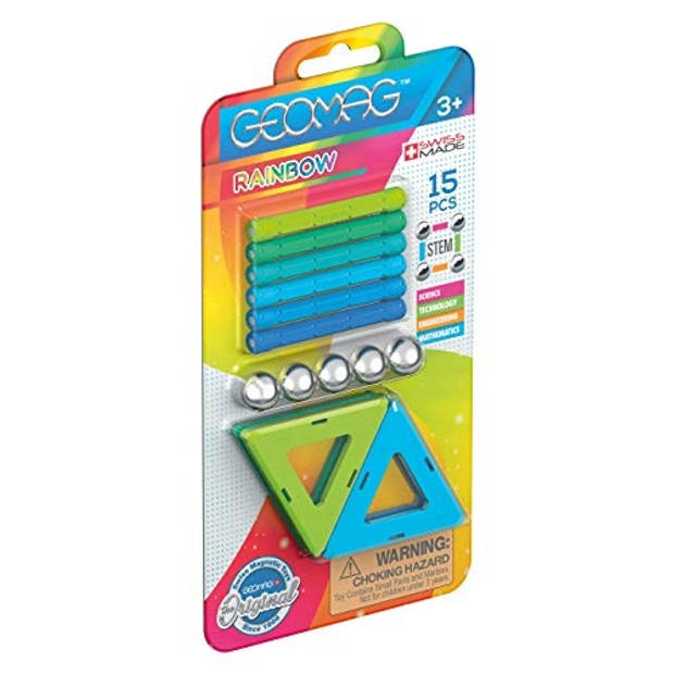 Geomag Rainbow Blister Cold multicolor 15-delig
