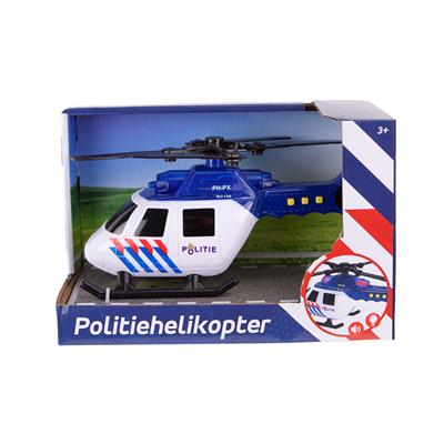 Politie helikopter met licht en geluid
