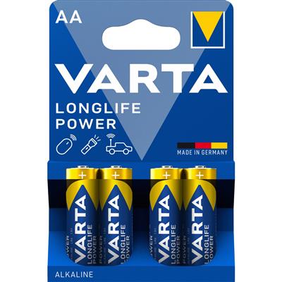 Varta Batterij Alkaline Longlife Power - 4 x AA
