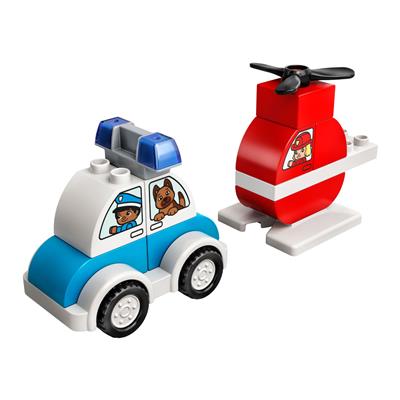 LEGO Duplo Mijn eerste brandweerhelikopter en politiewagen - 10957