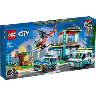 LEGO City Hoofdkwartier van hulpdienstvoertuigen - 60371