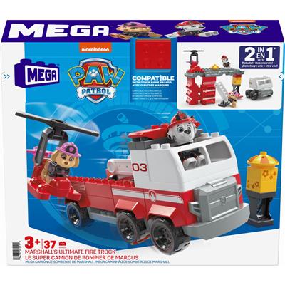 Mega Bloks Paw Patrol Junior Builders Marshall's Ultimate Fire Truck