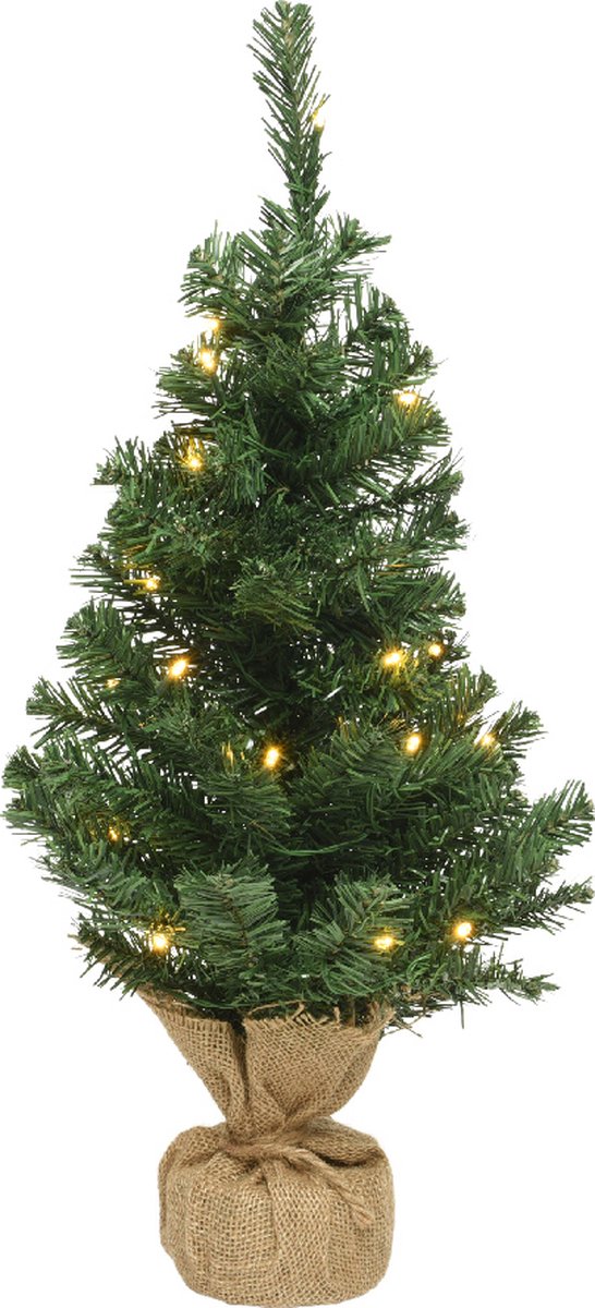 Everlands Mini Kerstboom | 60cm | Inclusief verlichting