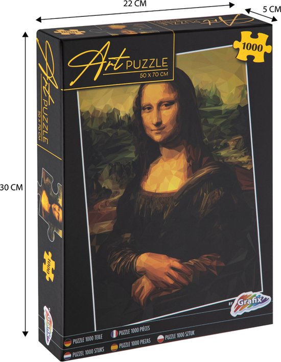 Grafix Puzzel 1000 stukjes volwassenen Mona Lisa