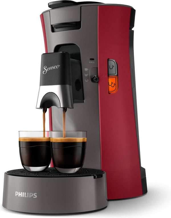 Philips CSA230/90 Senseo Select Koffiepadmachine - Rood/Grijs