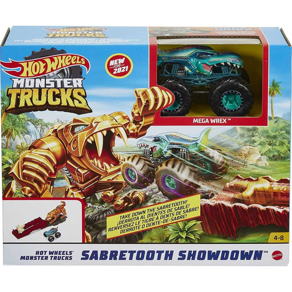 Mattel - Hot Wheels Monster Trucks Sabretooth Showdown (leeftijd 4+)